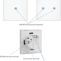 Intrerupator Simplu Wi-Fi cu Touch din Sticla Tellur, SS1N, 1 Port