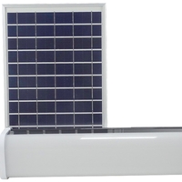 Corp Liniar LED 30W Cu Panou Solar 300x72x68mm