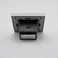 Lampa de Veghe LED cu Lumina Alb - Neutra LUXION cu Rama de Sticla, alb