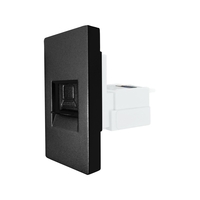 Modul Priza Internet CAT6 RJ45 1M LUXION, negru