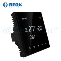 Termostat cu fir pentru aer conditionat BeOk TGT70WIFI-AC2, Aplicatia mobila Smart Life, Compatibil cu sisteme HVAC