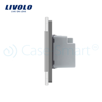Termostat Livolo pentru sisteme de incalzire electrice, gri