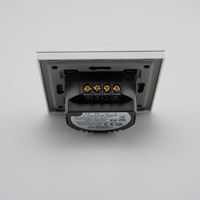 Intrerupator Triplu cu Touch din Sticla LUXION, alb