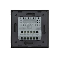 Intrerupator Dublu cu Touch LIVOLO din Sticla - Protocol ZigBee EC, negru