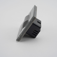 Lampa de Veghe LED cu Lumina Alb - Neutra LUXION cu Rama de Sticla, gri