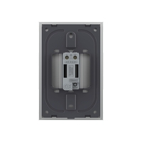 Intrerupator Simplu cu Touch Livolo cu Rama Din Sticla 1M, Zigbee EC, gri