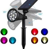 Spot led RGBW de gradina cu panou solar 5.5V/1.5W BAT 1.2 Ah