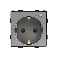 Modul Priza Inteligenta cu Protocol Zigbee Fara Rama Din Sticla LUXION, gri