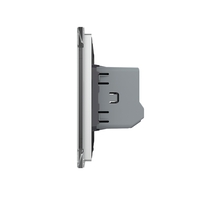 Intrerupator Simplu Cap Scara / Cruce Wi-Fi cu Touch LIVOLO, standard italian – Serie Noua, gri