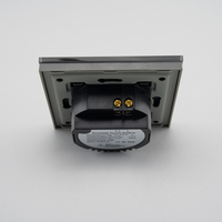 Buton Sonerie cu Touch, cu Revenire, din Sticla LUXION, gri