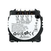 Modul Intrerupator Triplu cu Wi-Fi + RF433 cu Touch LUXION