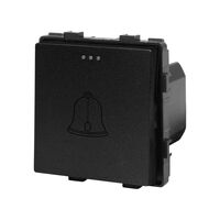 Modul Buton Sonerie Mecanic LUXION, negru