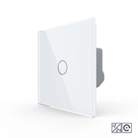 Intrerupator Simplu cu Revenire, Contact Uscat si 12/24V cu Touch LIVOLO – Serie Noua, alb