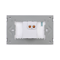 Intrerupator Simplu Mecanic LUXION cu Rama din Sticla, Standard Italian, 3M, alb