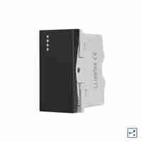 Modul Intrerupator Simplu Cap-Cruce Mecanic 1M LUXION, Standard Italian, negru