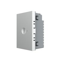 Modul intrerupator simplu cap scara / cap cruce wireless cu touch Livolo standard Italian, Serie noua, gri