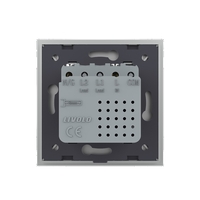 Priza USB Tip C Livolo cu Rama din Sticla, gri