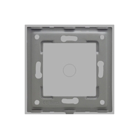 Panou Intrerupator Simplu cu Touch Din Sticla LUXION, gri