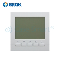 Termostat WiFi pentru centrala termica pe gaz si incalzire in pardoseala, Aplicatia mobila Smart Life, BeOk BOT-313WiFi, alb