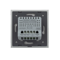 Intrerupator Dublu cu Touch LIVOLO din Sticla - Protocol ZigBee EC, gri