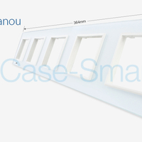 Rama cvintuplu din sticla Livolo, alb