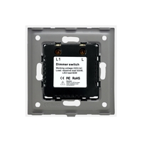 Intrerupator cu Variator Mecanic LUXION cu Rama din Sticla, auriu