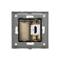 Priza HDMI cu Rama din Sticla LUXION, auriu