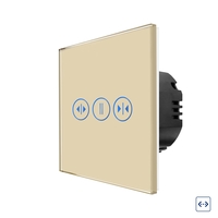 Intrerupator Draperie cu Touch din Sticla LUXION, auriu