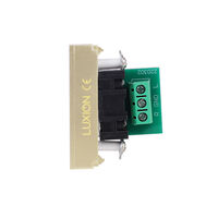 Modul Priza Audio 1M LUXION, Standard Italian, auriu