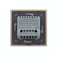 Intrerupator Dublu cu Revenire / Reset cu Touch LIVOLO - Serie Noua, auriu