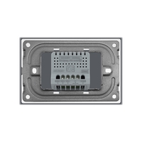 Intrerupator Dublu cu Touch LIVOLO din Sticla – Standard Italian, auriu