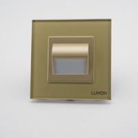 Lampa de Veghe LUXION cu Rama de Sticla, auriu