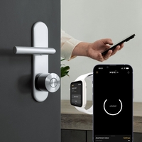 Incuietoare Inteligenta Nuki Smart Lock Pro 5.0 cu Autonomie 9 Luni, Motor Ultrarapid, Lock / Unlock Automat