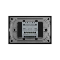 Intrerupator Simplu Wi-Fi cu Touch LIVOLO din Sticla, Standard Italian – Serie Noua, negru