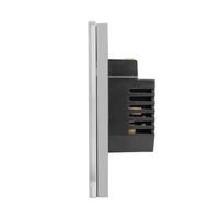 Intrerupator Simplu Wi-Fi cu Touch din Sticla LUXION, gri