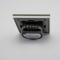 Intrerupator Triplu cu Touch din Sticla LUXION, 500W, auriu