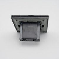 Priza Simpla + USB-A + USB-C LUXION cu Rama din Sticla, negru