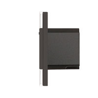 Priza inteligenta pentru perete LUXION Zigbee cu rama din sticla, negru