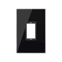 Rama din sticla Livolo standard Italian 1 modul - Serie noua, negru