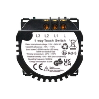 Modul Intrerupator Dublu din Silicon cu Touch LUXION