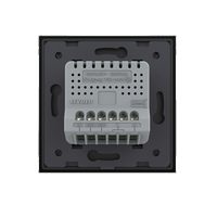 Intrerupator Dublu cu Revenire, Contact Uscat cu Touch LIVOLO - Serie Noua, negru