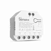 Releu Sonoff Dual R3 cu 2 canale, Programari, Wi-Fi 2.4 GHz, Contor energie