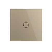Intrerupator Simplu cu Touch LIVOLO din Sticla - Protocol ZigBee EC, auriu