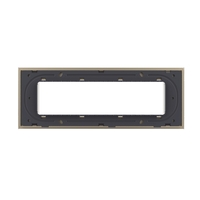 Rama din sticla Livolo standard Italian 6/7 module - Serie noua, auriu