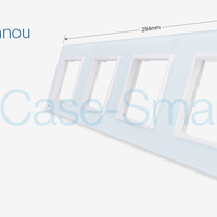 Rama priza cvadrupla Livolo din sticla, alb