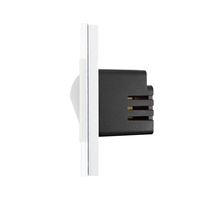 Lampa de Veghe LED cu Lumina Alb - Neutra LUXION cu Rama de Sticla, alb