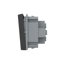 Modul Intrerupator Simplu Mecanic, 2 Module cu Reset (Revenire) LIVOLO - Serie Noua, negru