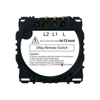 Modul Intrerupator Dublu, RF433 cu Touch LUXION