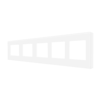 Rama Cvintupla LUXION Din Sticla, alb