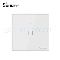 Intrerupator simplu cu touch Sonoff T2EU1C, Wi-Fi + RF, Control de pe telefonul mobil